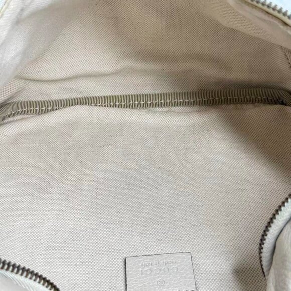 Gucci GG Logo White Large Bum Bag with Green Red Stripes - Picture 8 of 8
